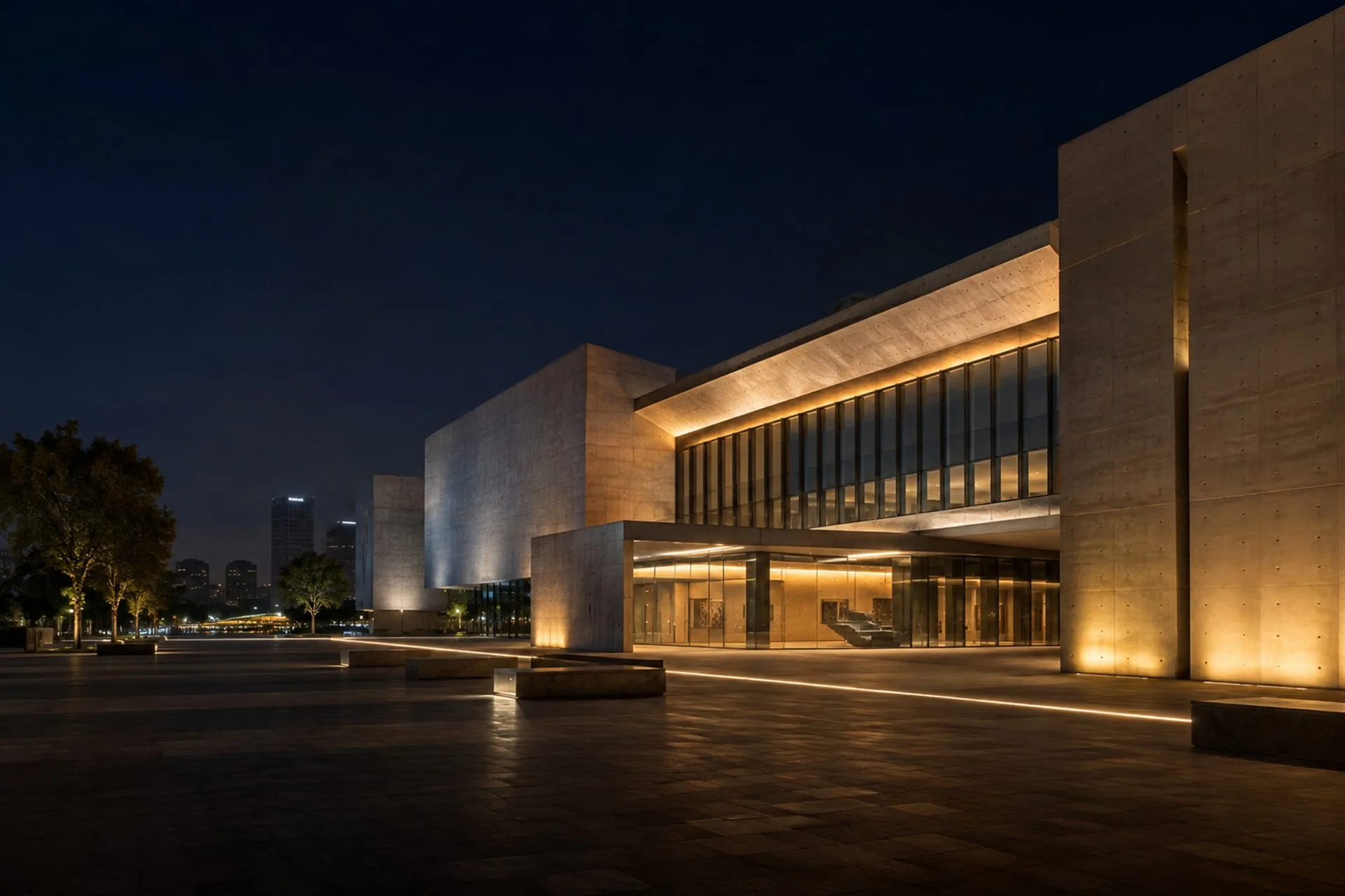 夜間文化中心建築照明
